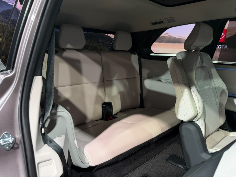Third-row seat of a 2027 Toyota Highlander