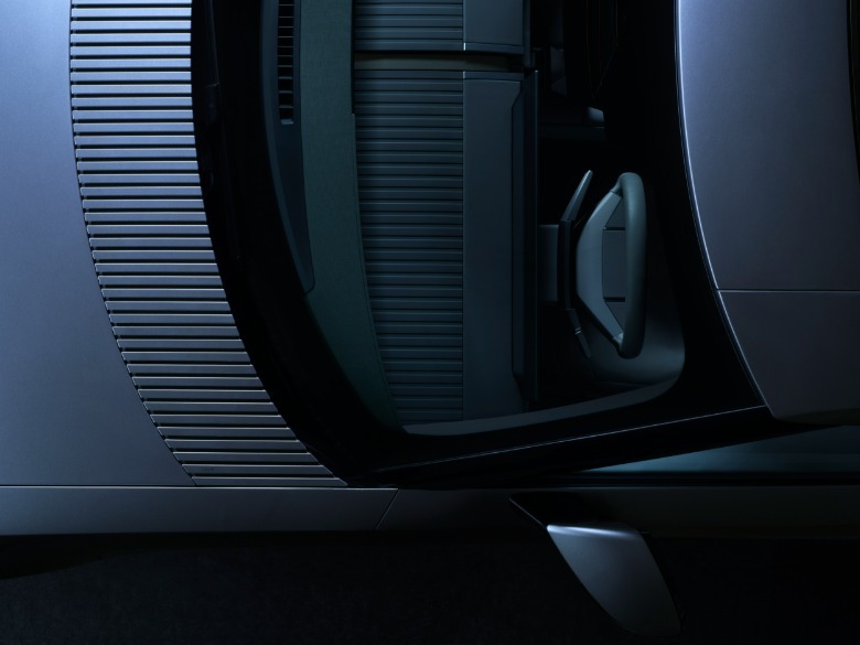 Hood and interior detailing of a 2028 Jaguar Type 01