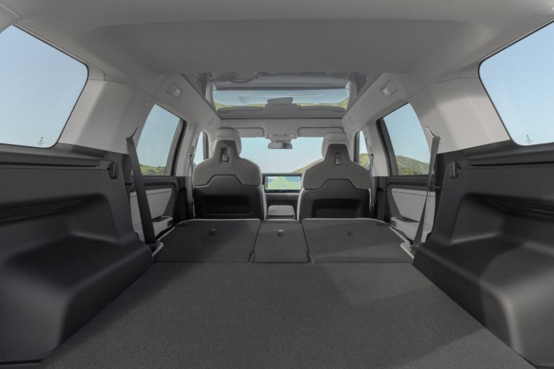 Cargo space of a Rivian R2