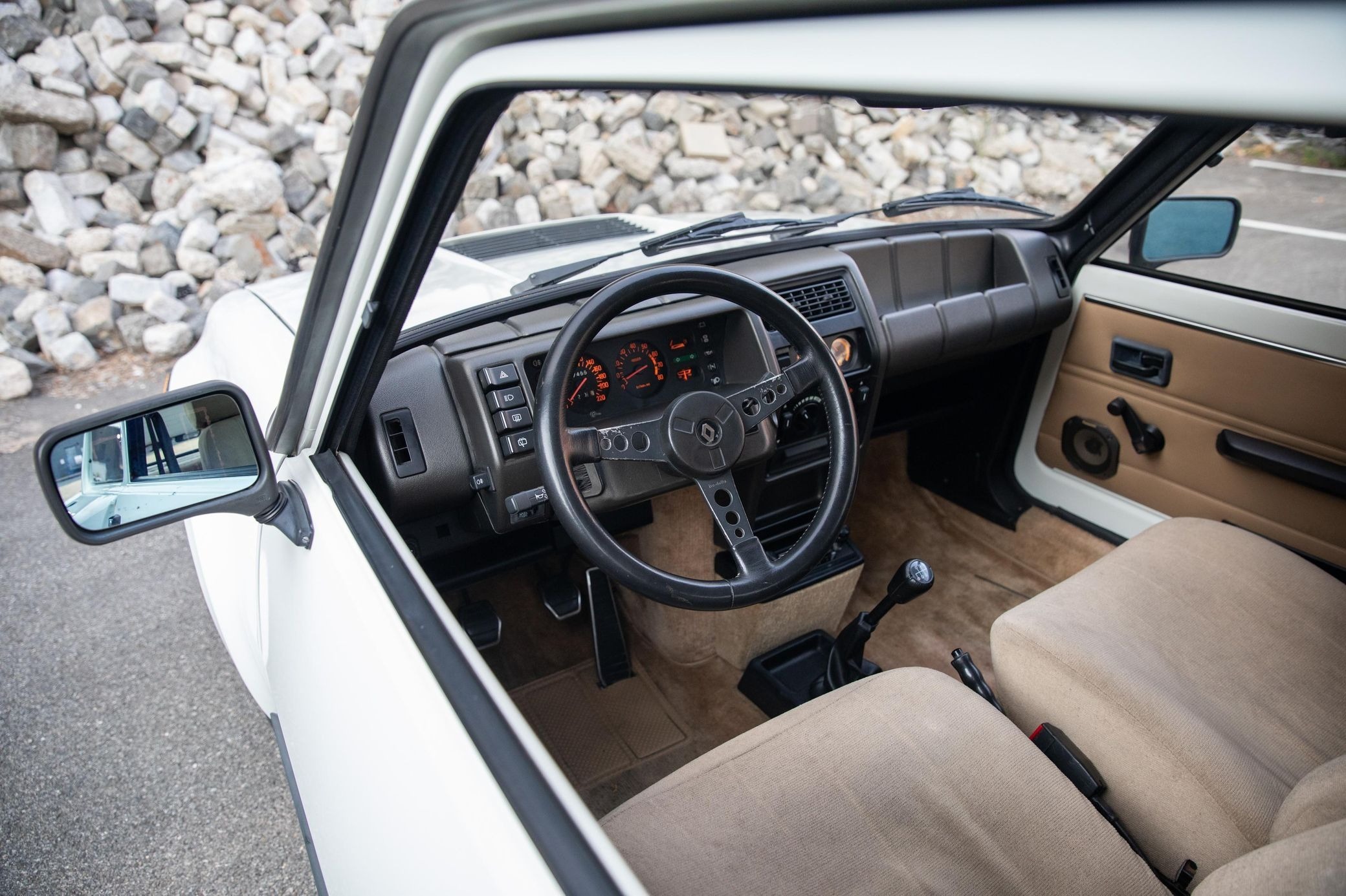 Interior of a Renault 5 Turbo II