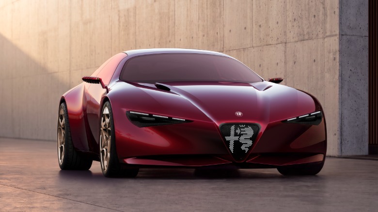 Front end of the Alfa Romeo Cuorerosso concept