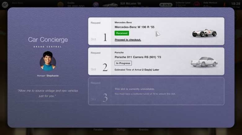Screenshot of the Car Concierge in