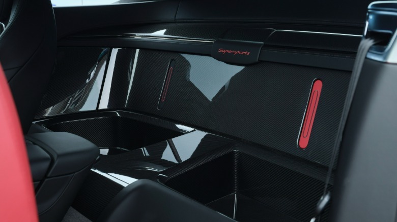 Rear parcel shelf of a Bentley Supersports