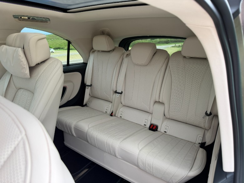 Third row seat in a Mercedes-Benz VLE