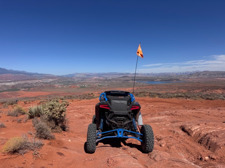 Driving a Polaris off-road