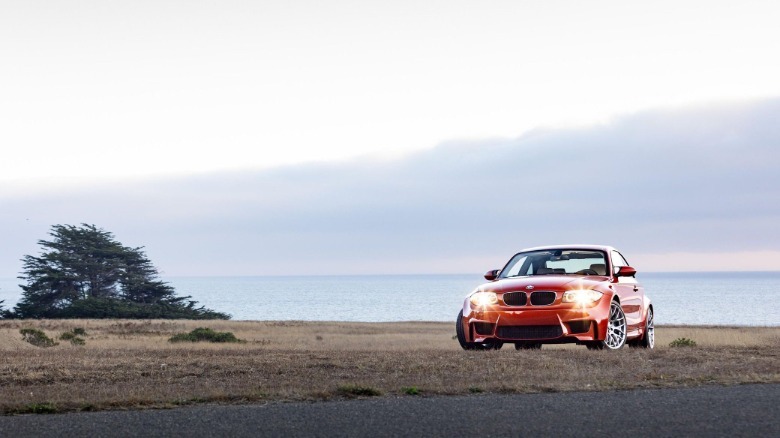 2011 BMW front parked ocean