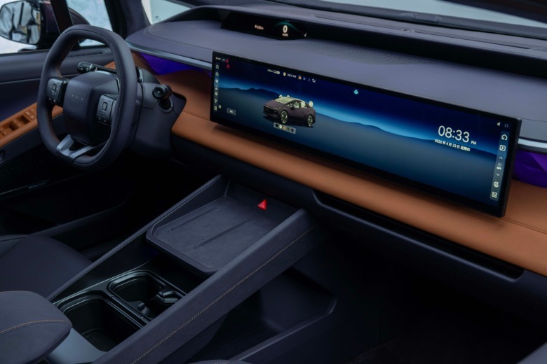 Dashboard of a Hyundai Ioniq V