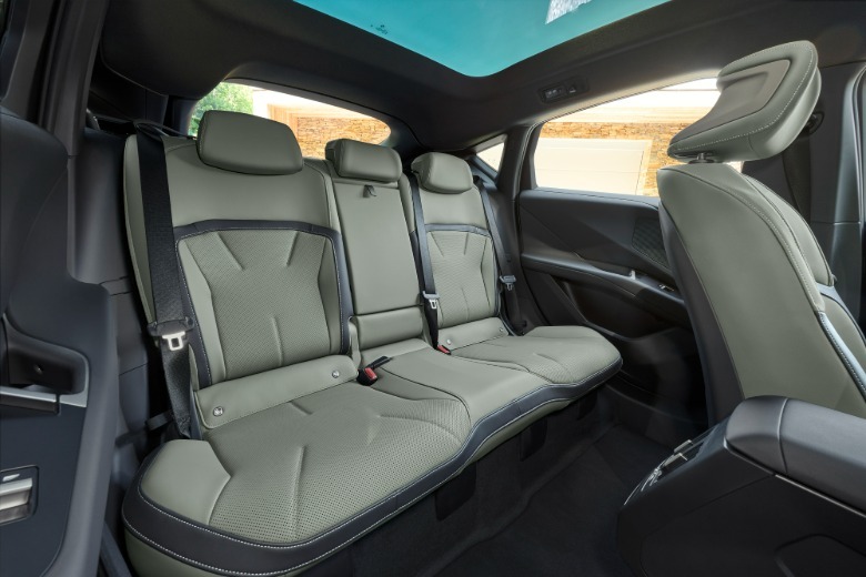 Back seats of a BMW iX4