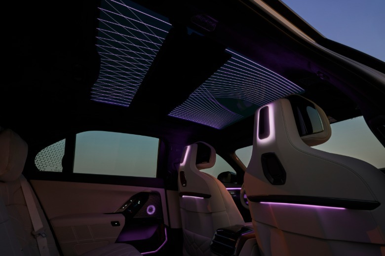 Ambient lighting in a 2027 BMW 7 Series