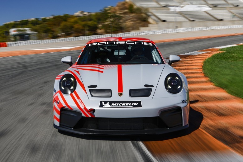 Front end of a Porsche 911 Challenge
